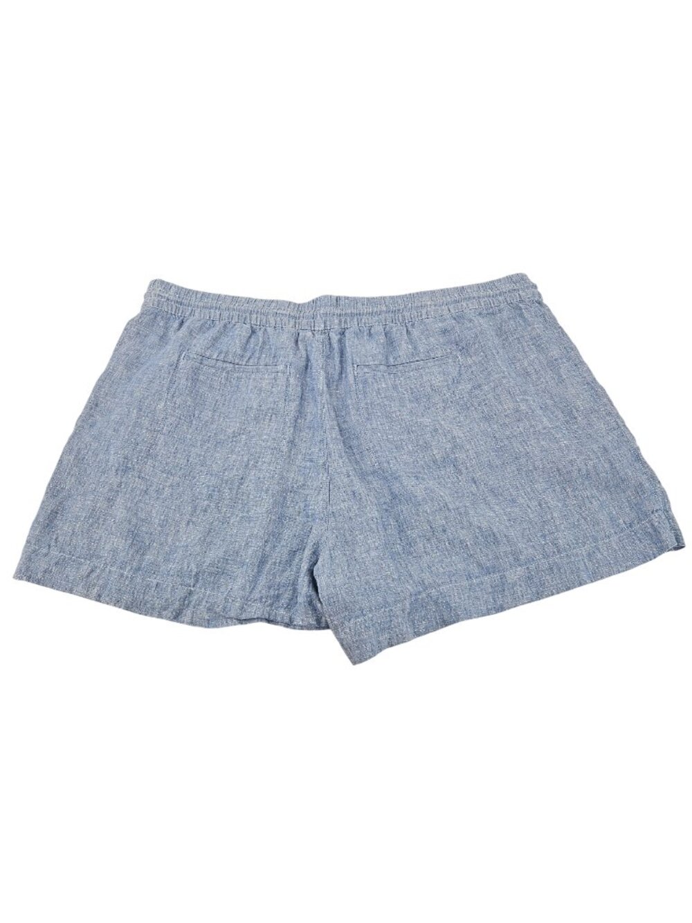 Athleta Retreat Linen 4" Shorts Chambray Wash Blue Women's Size 22 Mid Rise - Picture 4 of 13